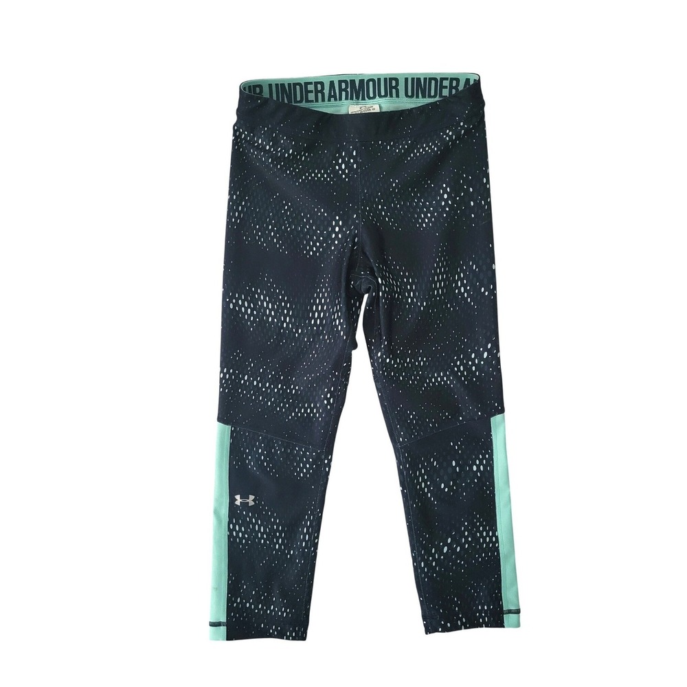 Under Armour Heatgear Compression Leggings Crop Womens Medium M‎ Gym Workout